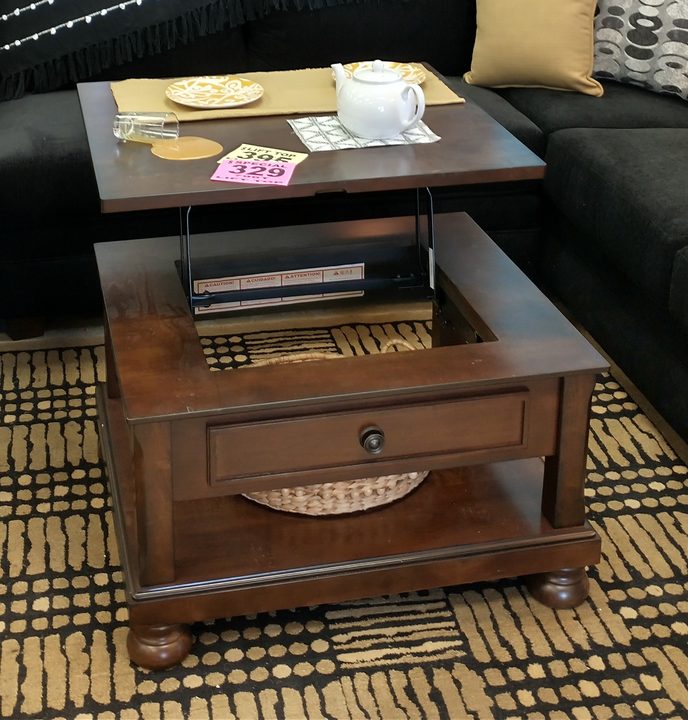 Lift-top coffee table