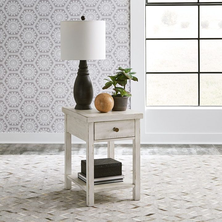 Drawer end table